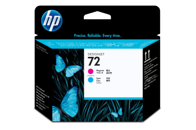 HP 72 magenta en cyaan printkop