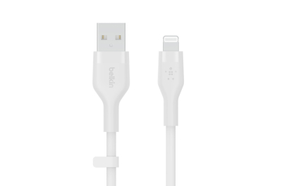 Belkin Cbl Scicone USB-A LTG 2M blc Wit
