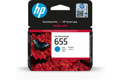 HP 655 Cyan Ink Cartridge EU