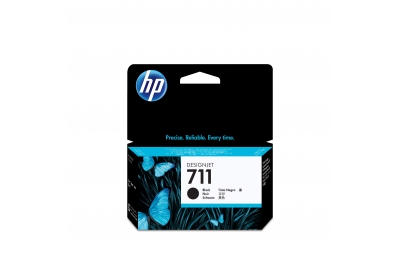 HP 711 zwarte DesignJet inktcartridge, 38 ml