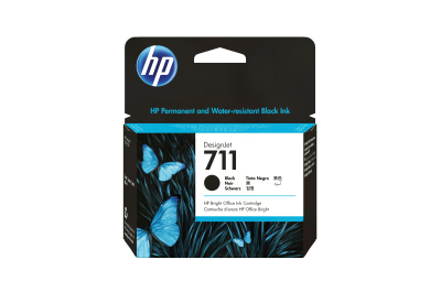 HP 711 zwarte DesignJet inktcartridge, 80 ml