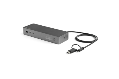 StarTech.com USB-C & USB-A Dock - Hybride Universeel Laptop Docking Station met 100W Power Delivery - Dual Monitor 4K 60Hz HDMI & DisplayPort - 4x USB 3.1 Gen 1 Hub, GbE - Windows & Mac