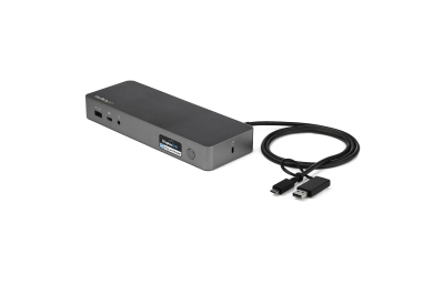 StarTech.com Dock Universel USB-C & USB-A - Station d'Accueil Hybride à Double Écran 4K 60Hz HDMI & Displayport - Hub USB 3.1 Gen 1 - GbE - 60W Power Delivery - Windows, Mac & Chrome