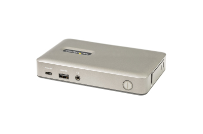 StarTech.com USB C Dock, USB-C naar DisplayPort 4K 30Hz of VGA, 65W USB Power Delivery Lader, 4 Port USB 3.1 Gen 1 Hub, Universele USB-C Laptop Docking Station met Ethernet