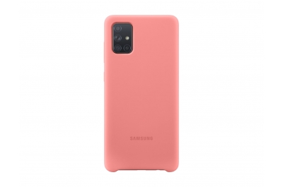 Samsung silicone cover - roze - voor Samsung Galaxy A71