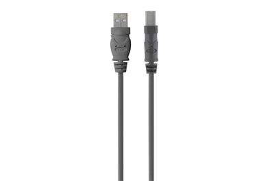 Belkin USB 2.0 A - USB 2.0 B, 4.8m USB-kabel 4,8 m USB A USB B Grijs