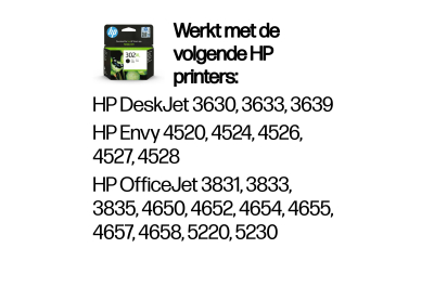 HP 302XL originele high-capacity zwarte inktcartridge