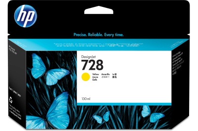 HP 728 gele DesignJet inktcartridge, 130 ml