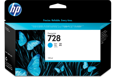 HP 728 cyaan DesignJet inktcartridge, 130 ml