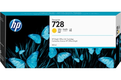 HP 728 gele DesignJet inktcartridge, 300 ml