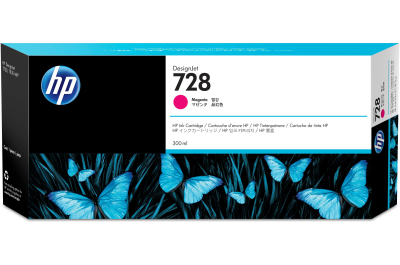 HP 728 magenta DesignJet inktcartridge, 300 ml