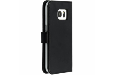 Selencia Echt Lederen Bookcase Samsung Galaxy S7 - Zwart
