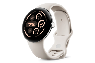 Google Pixel Watch 3 AMOLED 45 mm Digitaal Touchscreen 4G Zilver Wifi GPS