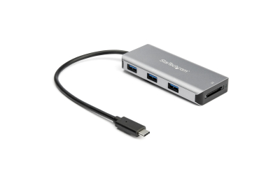 StarTech.com 3 Port USB-C Hub met SD Kaartlezer - 3x USB-A & 1x SD Slot - 10Gbps - Compacte USB 3.2 Gen 2 Type C Adapter Hub - Laptop Hub - USB Bus Powered - Compatibel met Thunderbolt 3