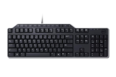 DELL KB522 toetsenbord Universeel USB QWERTZ Zwitsers Zwart, Zilver