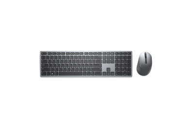 DELL KM7321W toetsenbord Inclusief muis RF-draadloos + Bluetooth QWERTZ Zwitsers Grijs, Titanium