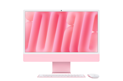 Apple iMac Apple M M4 59,7 cm (23.5") 4480 x 2520 Pixels Alles-in-één-pc 24 GB 512 GB SSD macOS Sequoia Wi-Fi 6E (802.11ax) Roze