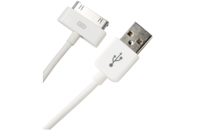 Azuri MFIDC02IPAW-ACS câble de téléphone portable Blanc 1 m USB A Apple 30-pin