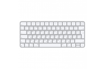 Apple Magic keyboard USB + Bluetooth Russian Aluminium, White