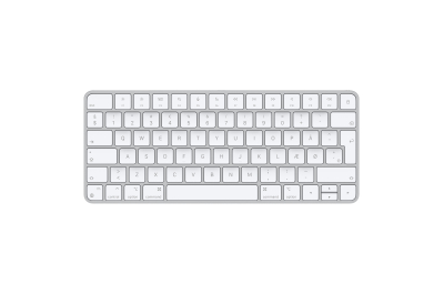 Apple Magic toetsenbord USB + Bluetooth Deens Aluminium, Wit