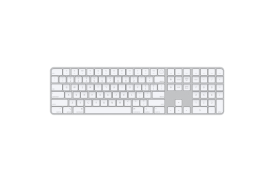 Apple Magic toetsenbord Universeel USB + Bluetooth QWERTY Amerikaans Engels Aluminium, Wit