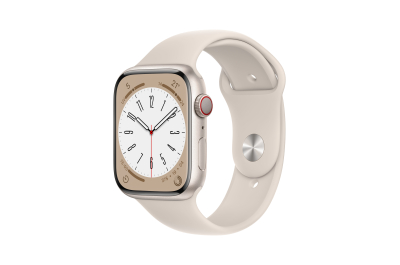 Apple Watch Series 8 OLED 45 mm Digital 396 x 484 pixels Touchscreen 4G Beige Wi-Fi GPS (satellite)