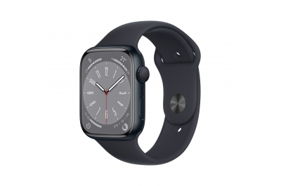 Apple Watch Series 8 OLED 45 mm Digitaal 396 x 484 Pixels Touchscreen Zwart Wifi GPS