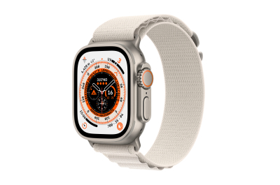 Apple Watch Ultra OLED 49 mm Numérique 410 x 502 pixels Écran tactile 4G Titane Wifi GPS (satellite)