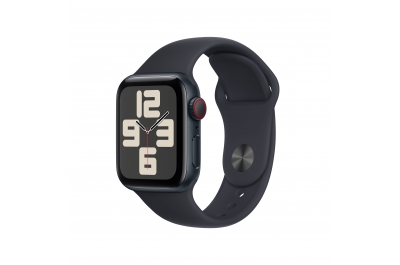Apple Watch SE OLED 40 mm Numérique 324 x 394 pixels Écran tactile 4G Noir Wifi GPS (satellite)