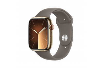 Apple Watch Series 9 45 mm Digital 396 x 484 pixels Touchscreen 4G Gold Wi-Fi GPS (satellite)
