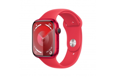 Apple Watch Series 9 45 mm Numérique 396 x 484 pixels Écran tactile Rouge Wifi GPS (satellite)