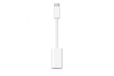 Apple MUQX3ZM/A tussenstuk voor kabels USB Type-C Lightning Wit