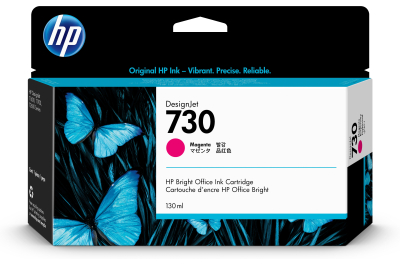 HP 730 magenta DesignJet inktcartridge, 130 ml