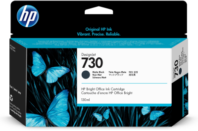 HP 730 matzwarte DesignJet inktcartridge, 130 ml