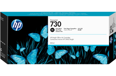 HP 730 zwarte DesignJet fotoinktcartridge, 300 ml