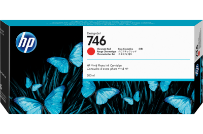 HP 746 chromatisch rode DesignJet inktcartridge, 300 ml