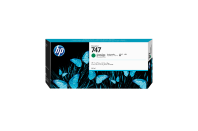 HP 747 chromatisch groene DesignJet inktcartridge, 300 ml