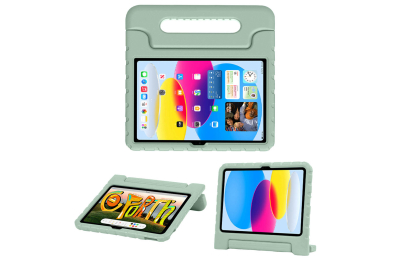 Accezz Kidsproof Backcover met handvat iPad 10.9 (2022) - Olijfgroen