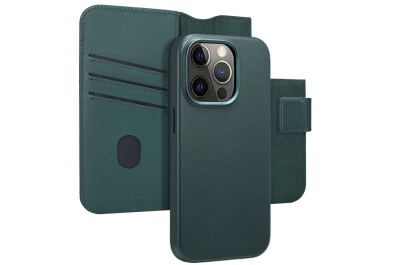 Accezz Leather Bookcase 2-in-1 met MagSafe iPhone 14 Pro - Cedar Green
