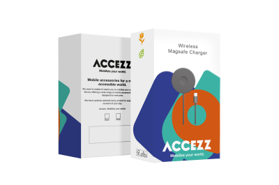 Accezz Wireless Charger USB-C - MagSafe en Qi2 Draadloze Oplader - 1 meter - Zwart