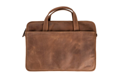 Accezz Leather Laptoptas 16 inch - Cognac