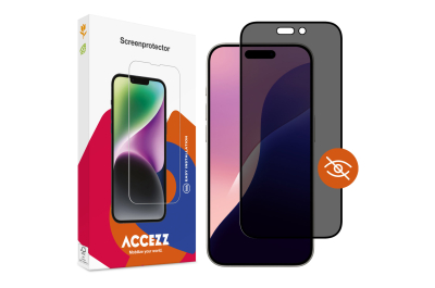 Accezz Gehard Glas Privacy Screenprotector iPhone 16 Pro Max