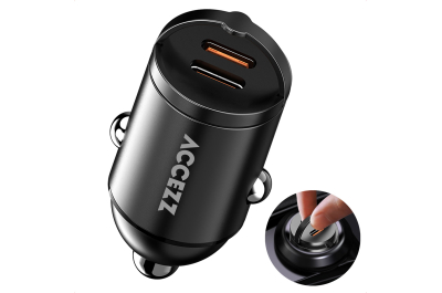 Accezz Autolader | Snellader met 2 poorten - 2x USB-C 65 watt