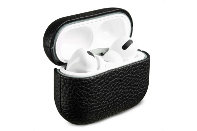 Accezz Echt Leren Case AirPods Pro - Zwart
