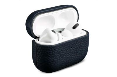 Accezz Echt Leren Case AirPods Pro - Donkerblauw