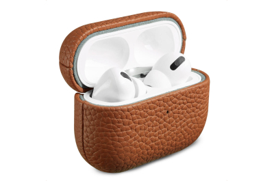 Accezz Echt Leren Case AirPods Pro 2 - Cognac