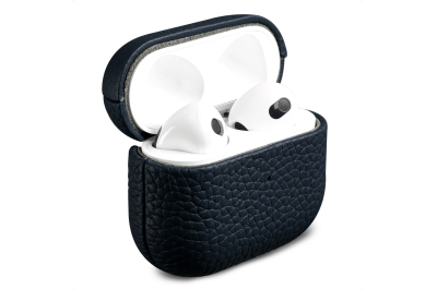 Accezz Echt Leren Case AirPods 3 - Donkerblauw