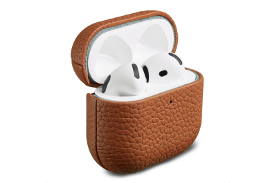 Accezz Echt Leren Case AirPods 4 - Cognac