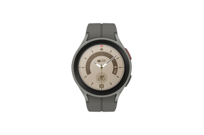 Samsung Galaxy Watch5 Pro 3,56 cm (1.4") OLED 45 mm Numérique 450 x 450 pixels Écran tactile Titane Wifi GPS (satellite)