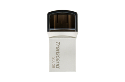 Transcend JetFlash 890 USB flash drive 256 GB USB Type-A / USB Type-C 3.2 Gen 1 (3.1 Gen 1) Zilver